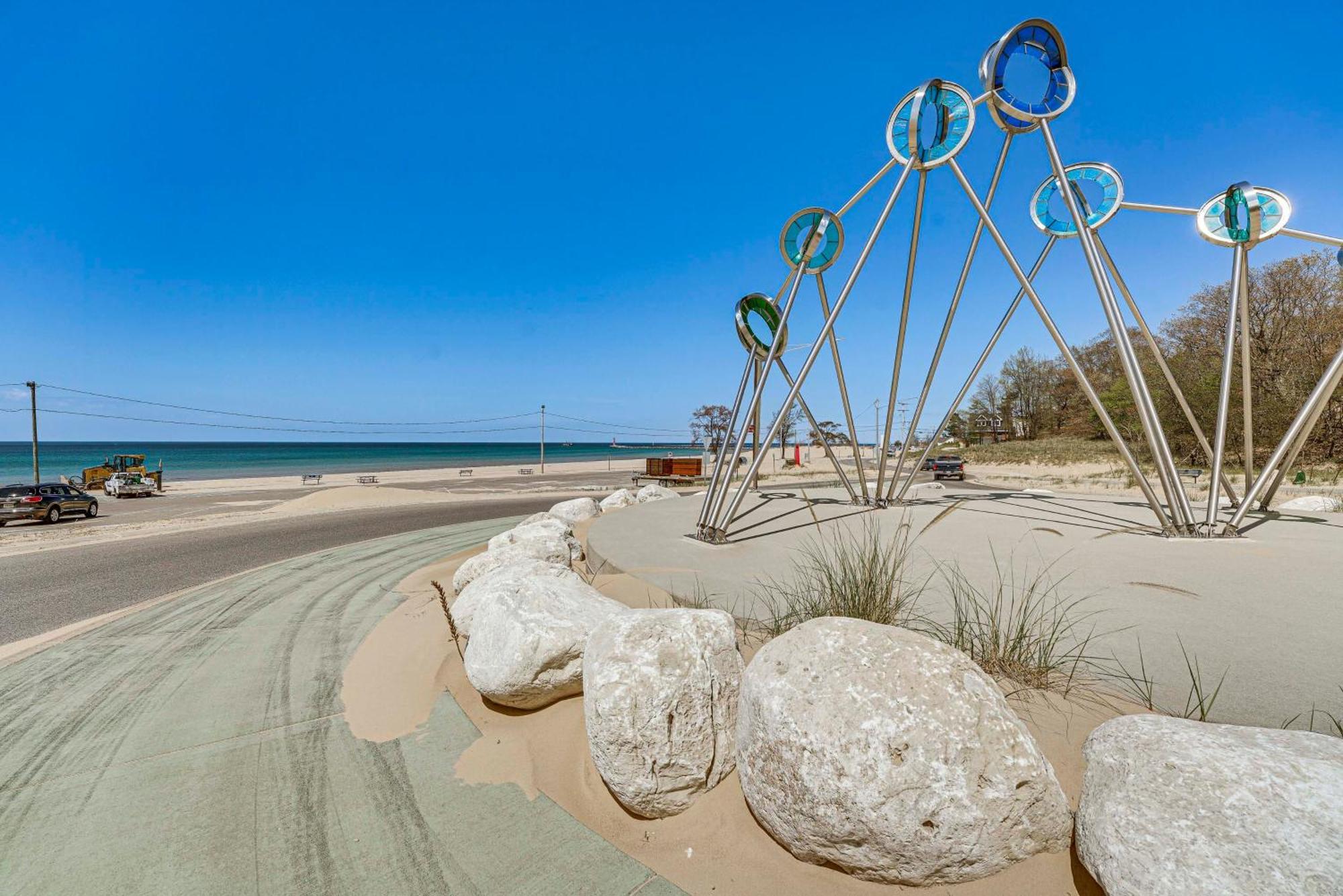 Walk To Beach Lake Michigan Getaway! Muskegon Exterior foto